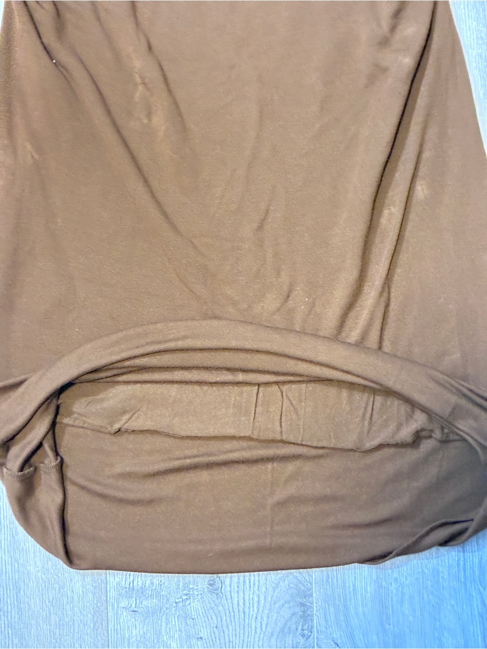 Rebecca Taylor Brown Ruched Modal Maxi Dress Size S Chocolate Tank Dress - Picture 8 of 10
